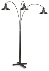 Prime Furniture - Ashley Furniture - Sheriel Lighting - Metal Arc Lamp (1/CN) / Black - L725059